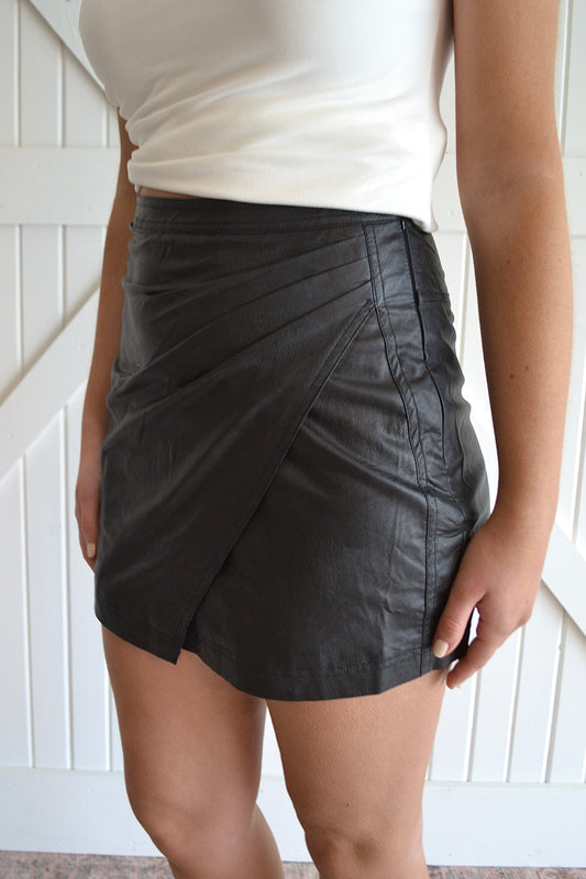 Eden Pleather Mini Skirt