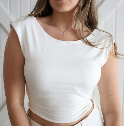 White Olivia Top